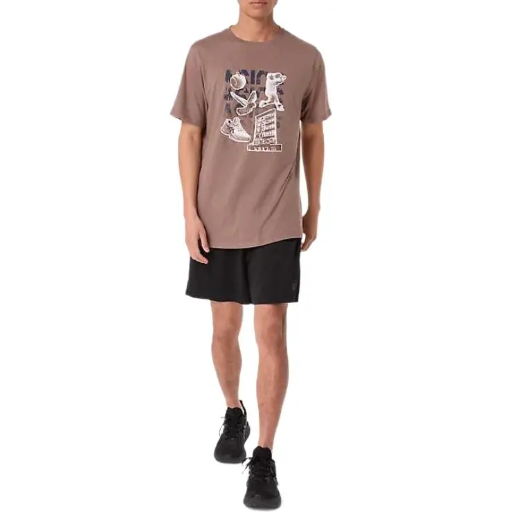 Asics TENNIS CITY T Shirt Men's Taupe-3
