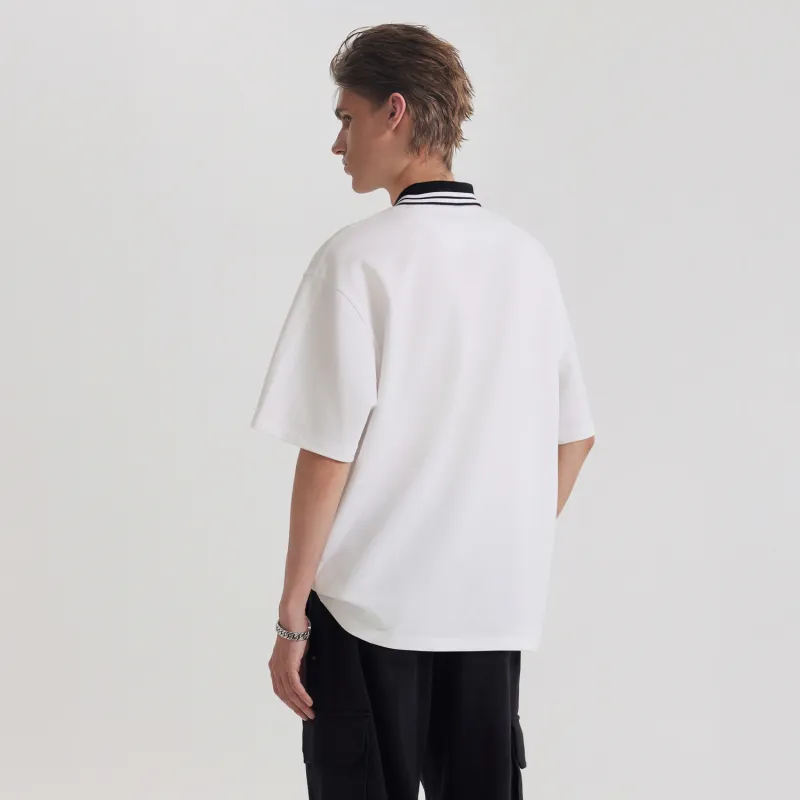 Cabbeen Polo Shirts Men Bleached-3