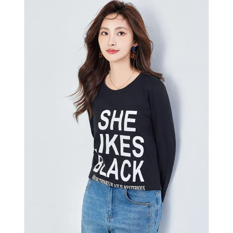 Love Elaine T Shirt Women's Black-1
