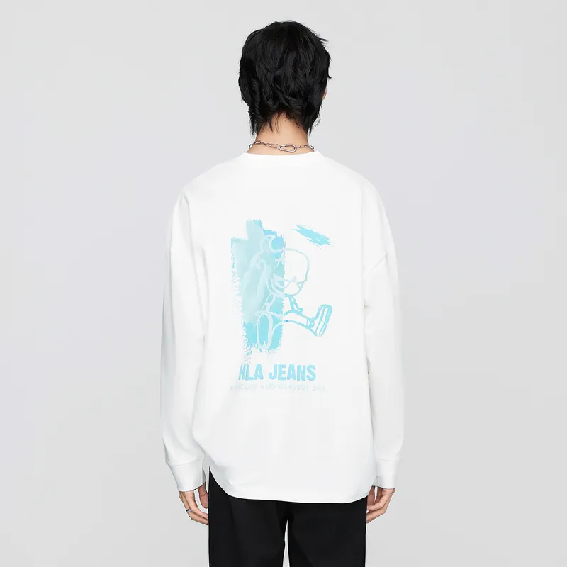 HLA JEANS T Shirts Unisex Ecru-3