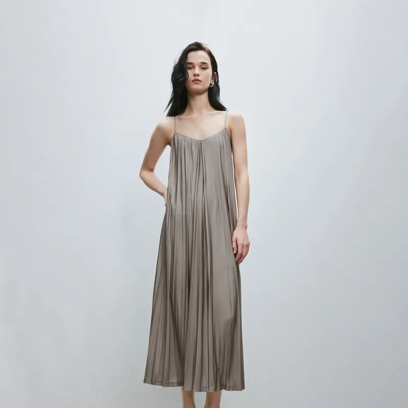 ONLY Slip Dresses Women's E12 Driftwood Gray-5