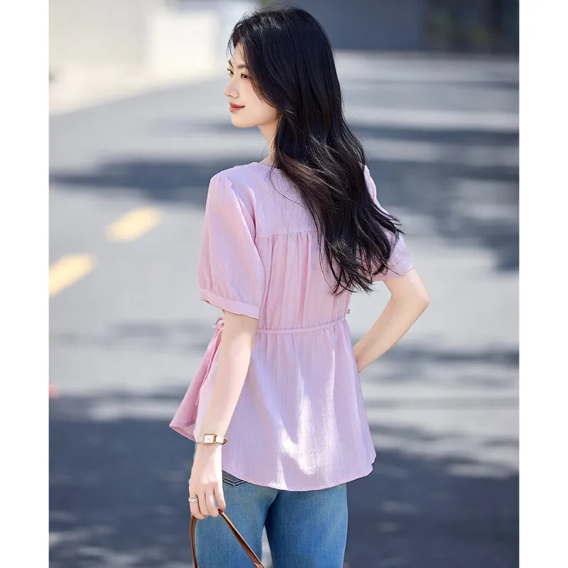 Still quiet Shirts Women's Pink-6