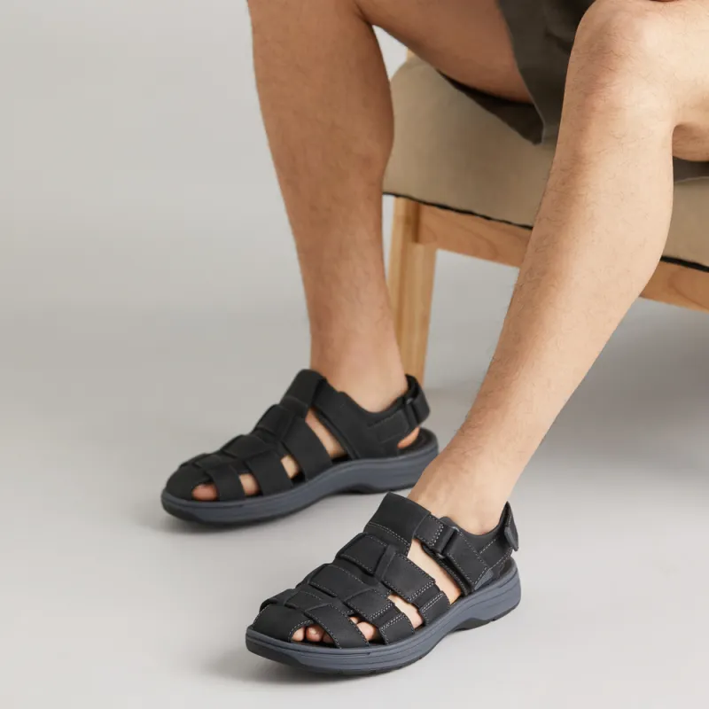 Clarks Beach Sandals Men Black-5