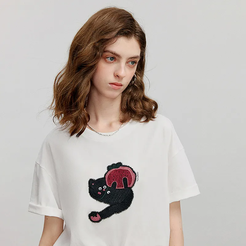 Initial Language T Shirt Women's-5