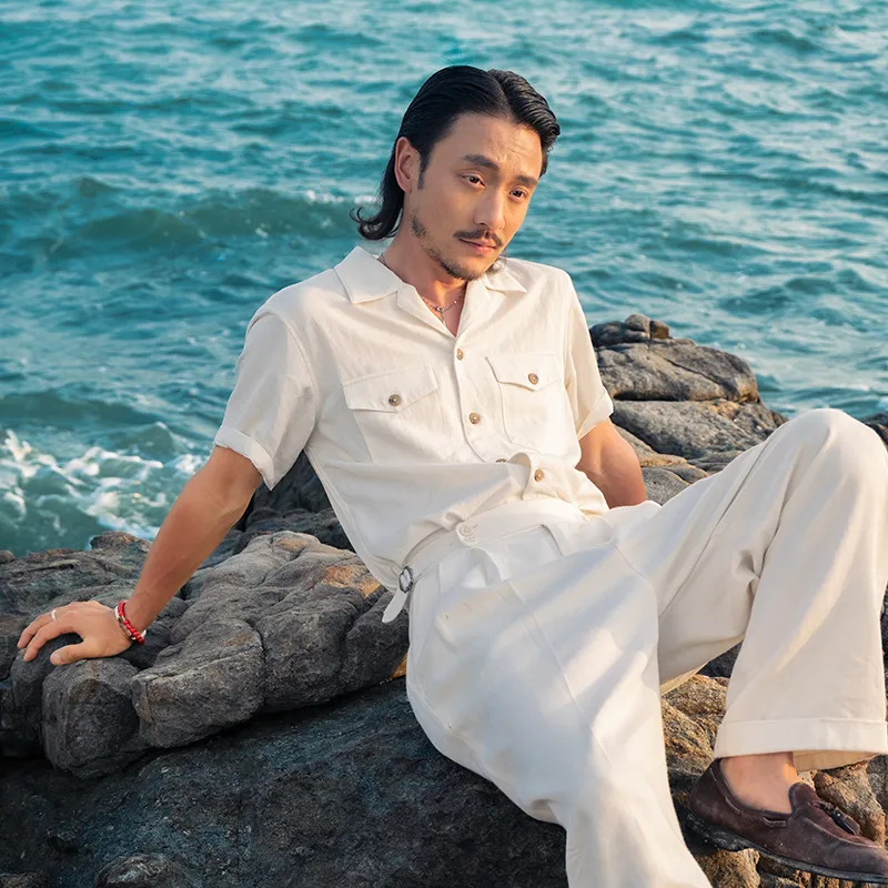 SOARIN YUPPIE Shirts Men Adhere To White-1