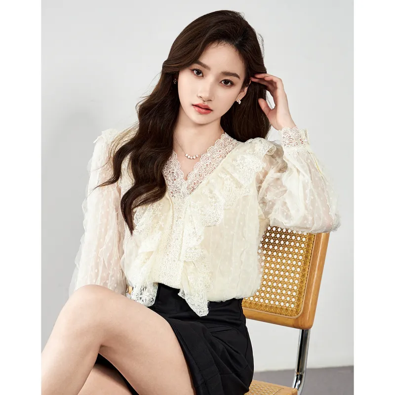 Love Elaine Shirt Women's Apricot-1