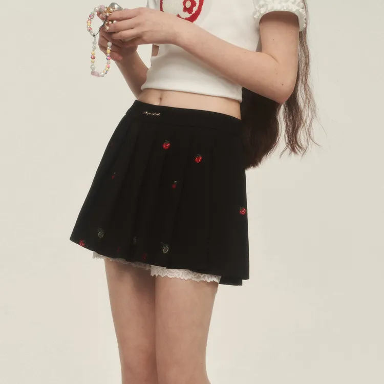AYF Casual Short Skirts Women's Black-2