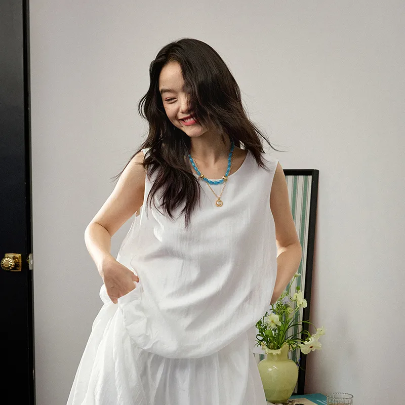 KUOSE Tank Tops Women's White-2
