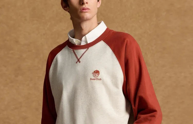 Teenie Weenie Men Sweatshirt Unisex Orange-2