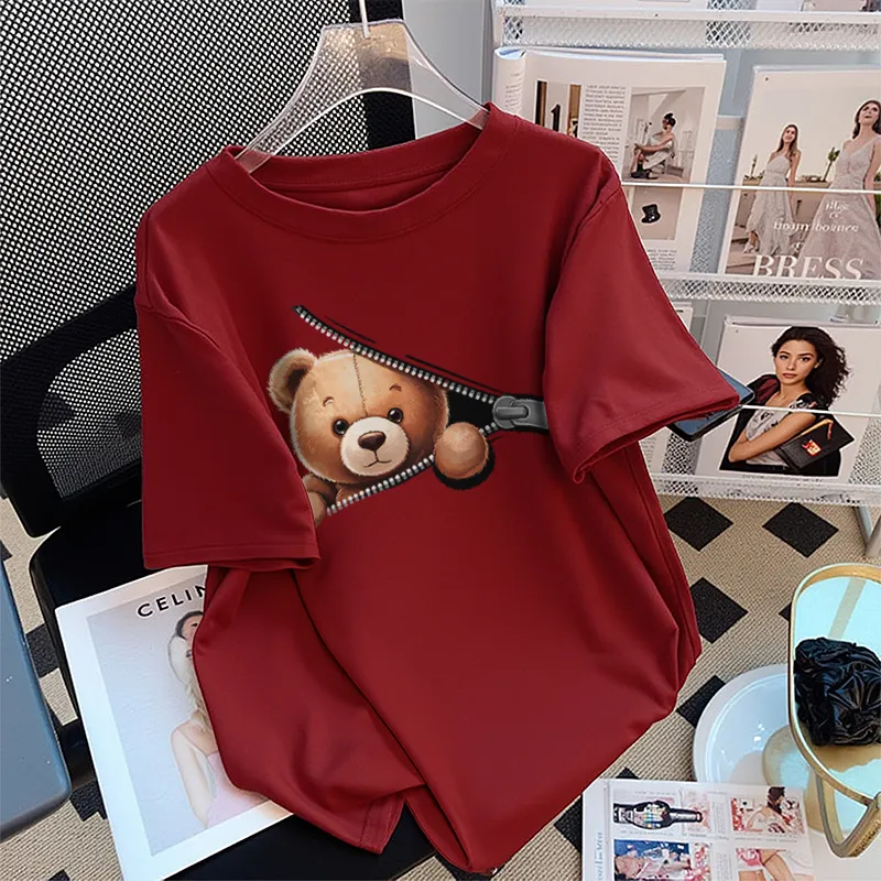 FAIRWHALE Drop Shoulder Sleeve T Shirt Women's-8