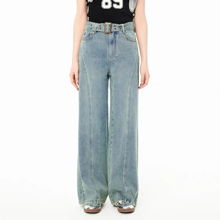 LEDIN Jeans Women's Denim Blue-2