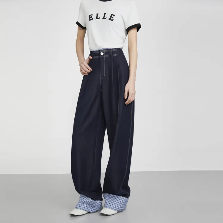 ELLE Jeans Women's Navy Blue-6