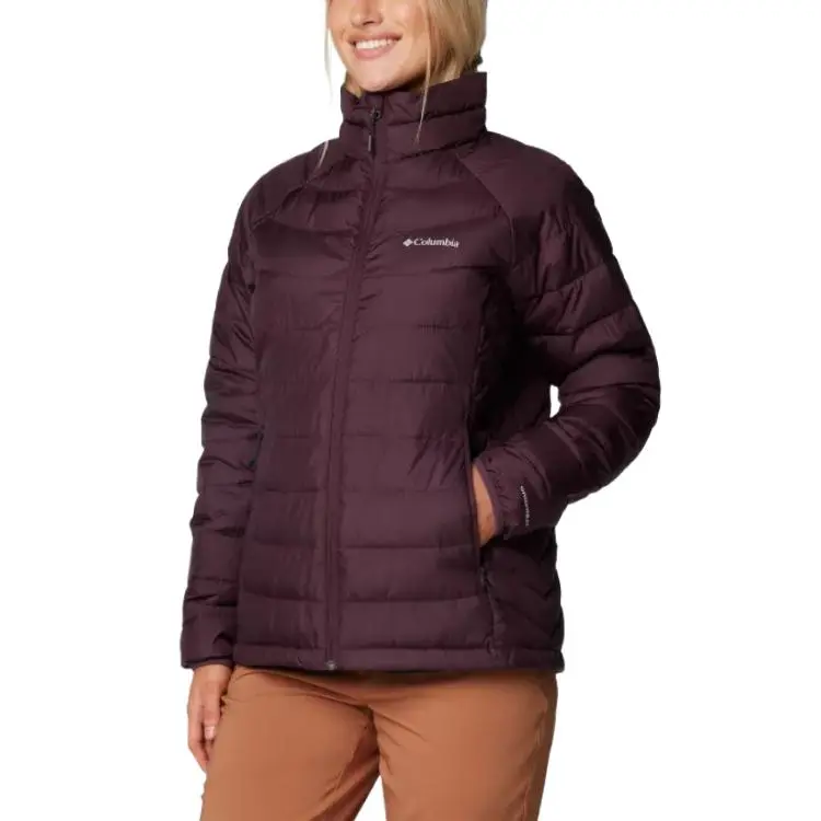 Columbia Powder Lite 2Omni-Heat Omni-Shield Thermarator Jackets Coats Women's Burgundy-2
