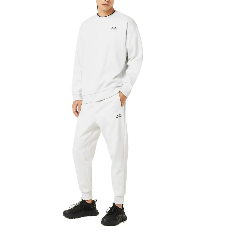 Oakley FoundationalFleeceLSCrew3.0 Sweatshirt Men's Light Gray-3