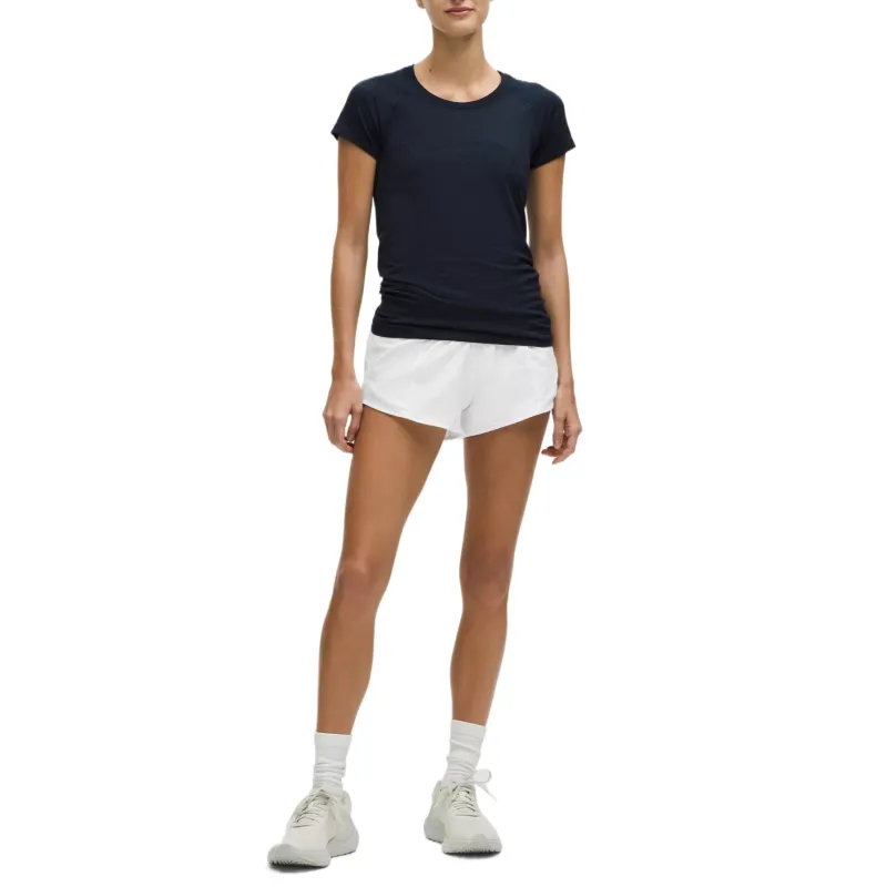 Lululemon Hotty Hot Low Rise Lined Short Sports Shorts 2.5' Women's White White-2