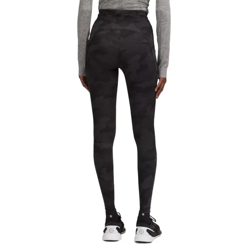 Lululemon Swift SpeedHigh Rise Brushed Tight Luxtreme Sports Pants 28' Women's Camouflage Dark Coal Camouflage-1