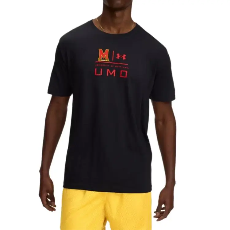 Under Armour Performance CottonCollegiate T Shirt Men's Black-2