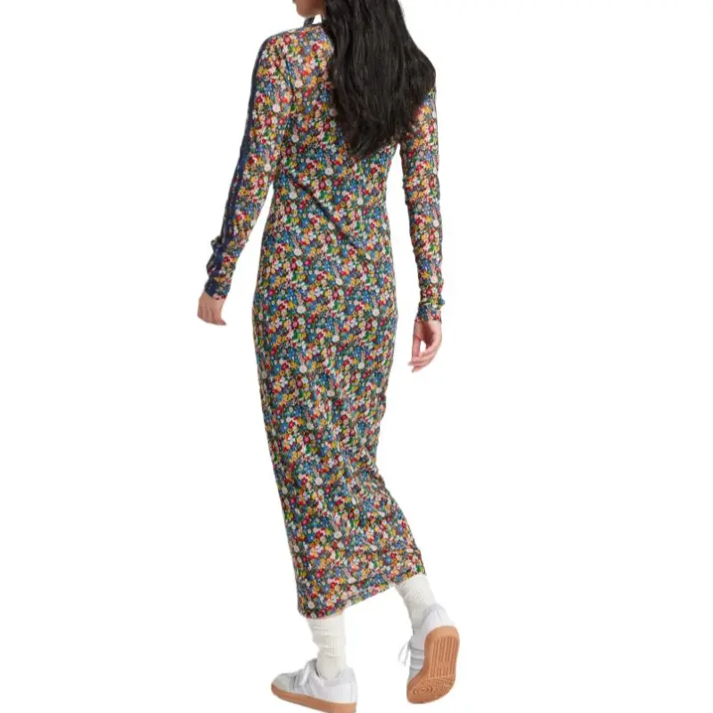 Adidas Women's Liberty London Mesh Maxi Dress Multicolor/Night Indigo-2