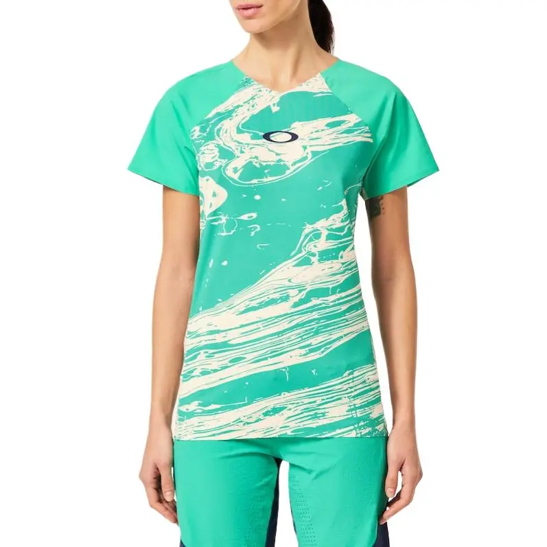 Oakley Raglan Sleeve T-Shirt Women's White/Mint-6