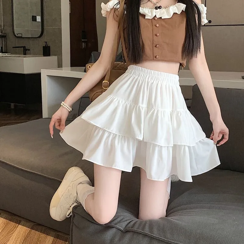 XIANSINIAO Casual Short Skirts Women's-1
