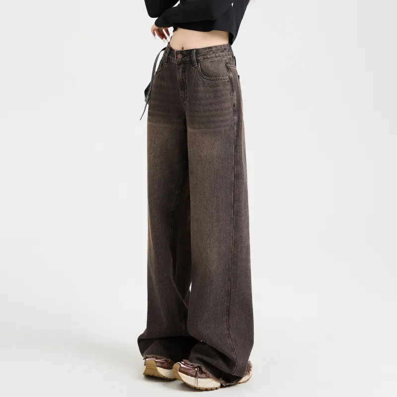 ZAVK Jeans Women's [Black Red]-3