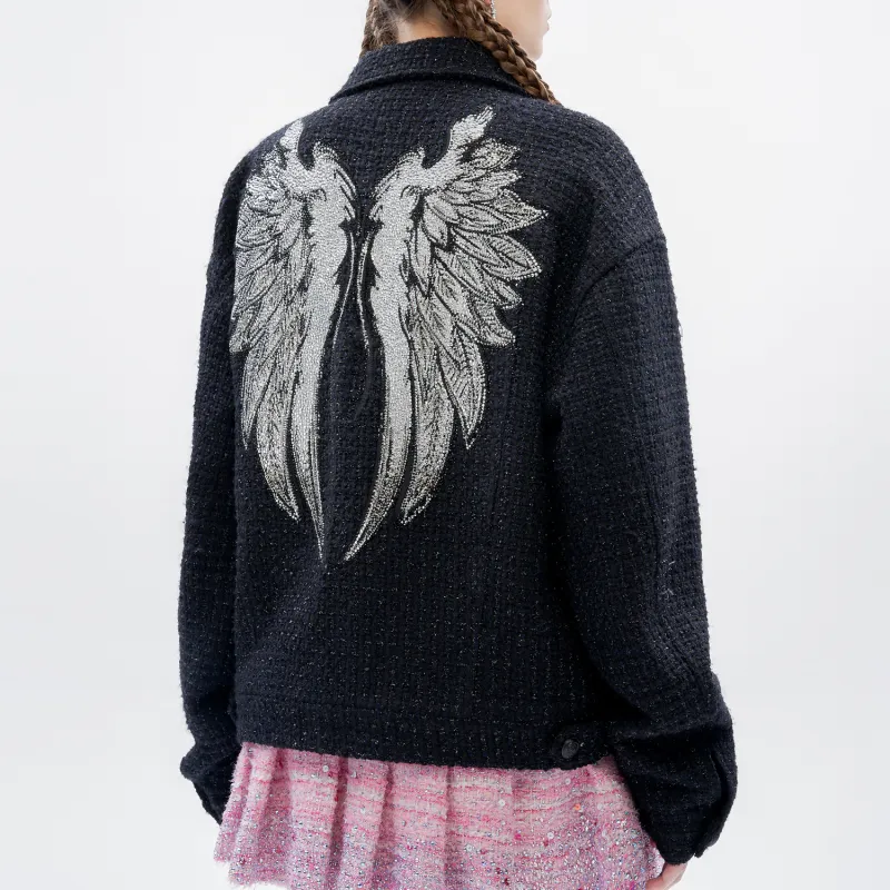 TCH Cropped Coats Unisex Black-5