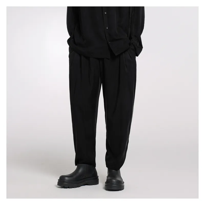 CROQUIS Casual Pants Unisex 001 Jet Black-2