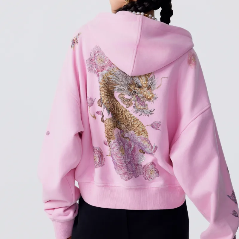 TCH Cropped Coats Women's Pink-5