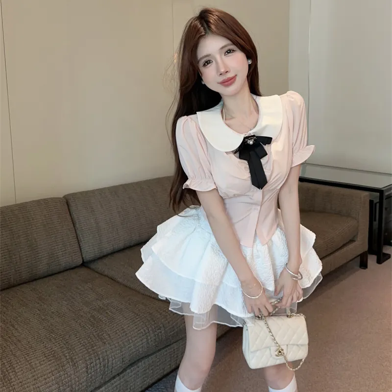 XIANSINIAO Summer Skirt Set Women's-2