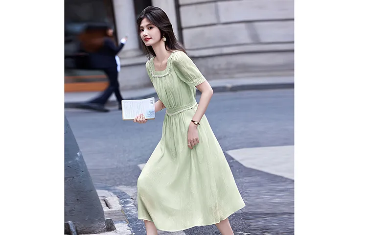 A Paradise For Awakening Short Sleeved Dress Women's-11