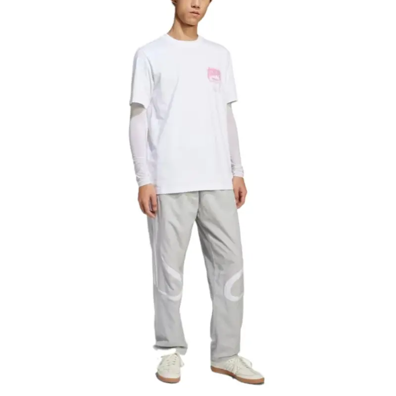 Adidas Adicolor Knitted Sweatpants Men's Gray White-3