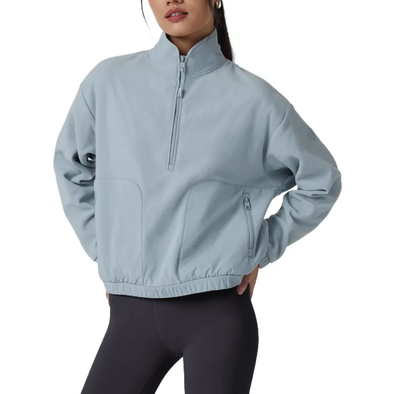 Vuori Shirts Women's Pink Blue/ChalkBlue-1