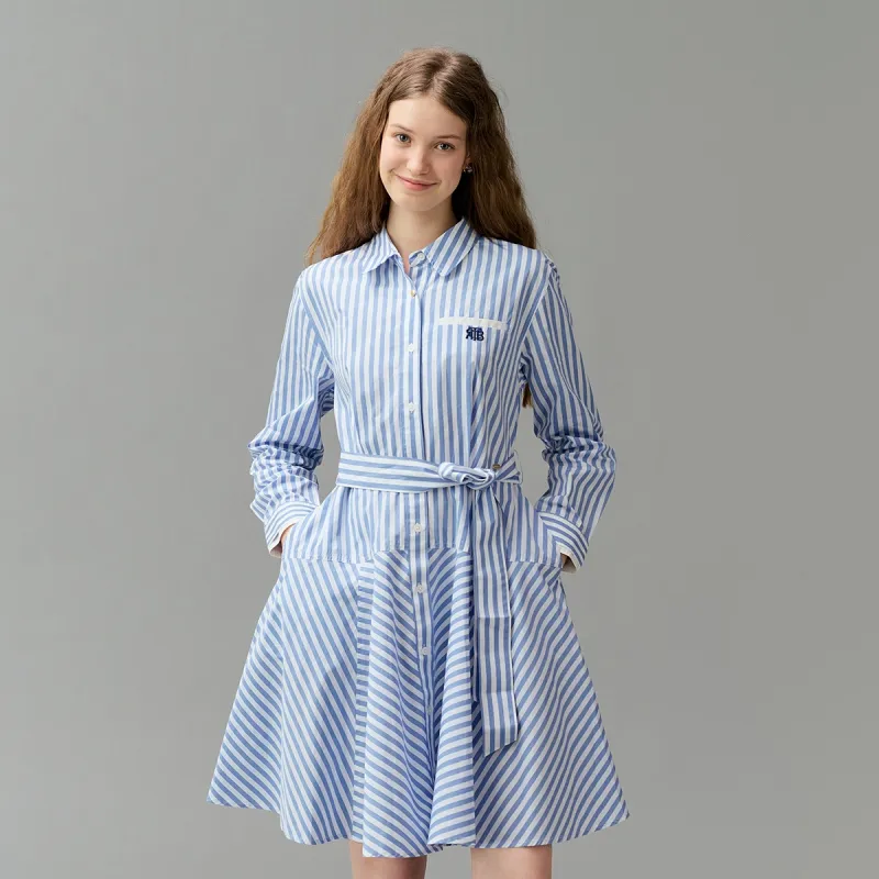 Teenie Weenie Long Sleeved Dresses Women's Blue-3