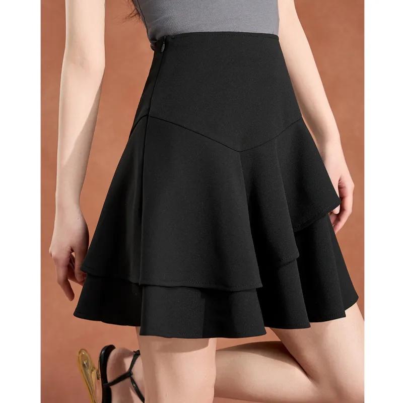 Mylan Casual Short Skirts Women's Black-5