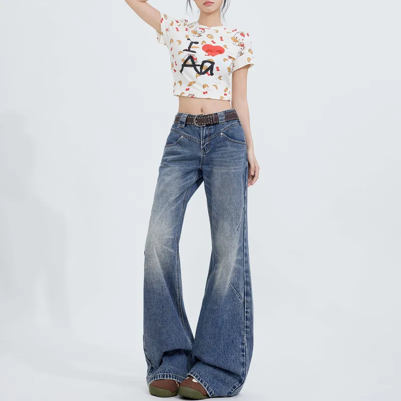 ZNZX Universal For All Seasons Jeans Unisex Vintage Blue-5