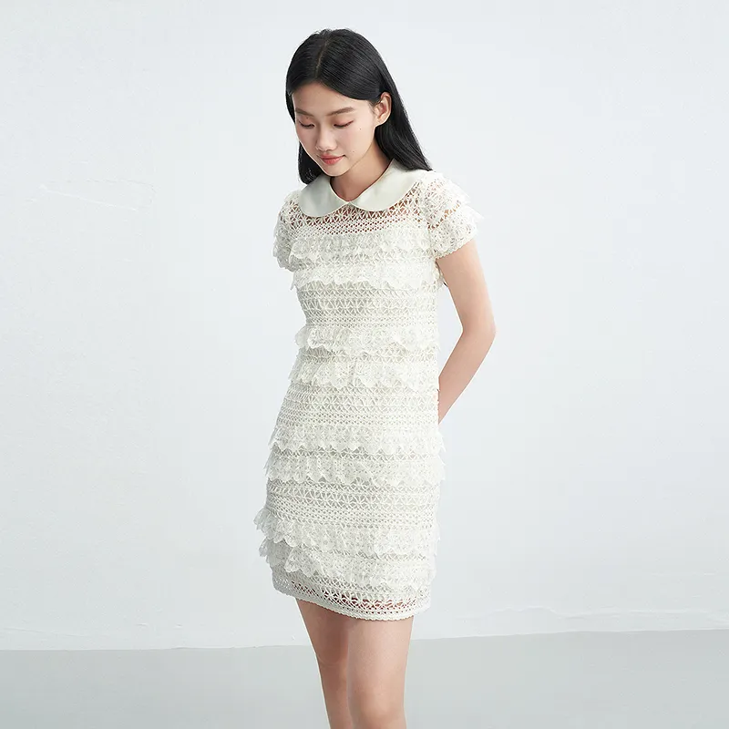 LEDIN Skirt Set Women's Mist White-4