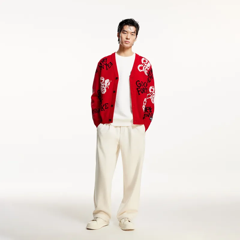 JACK&JONES Snake Year Collection Knitwear Men Red F16-2