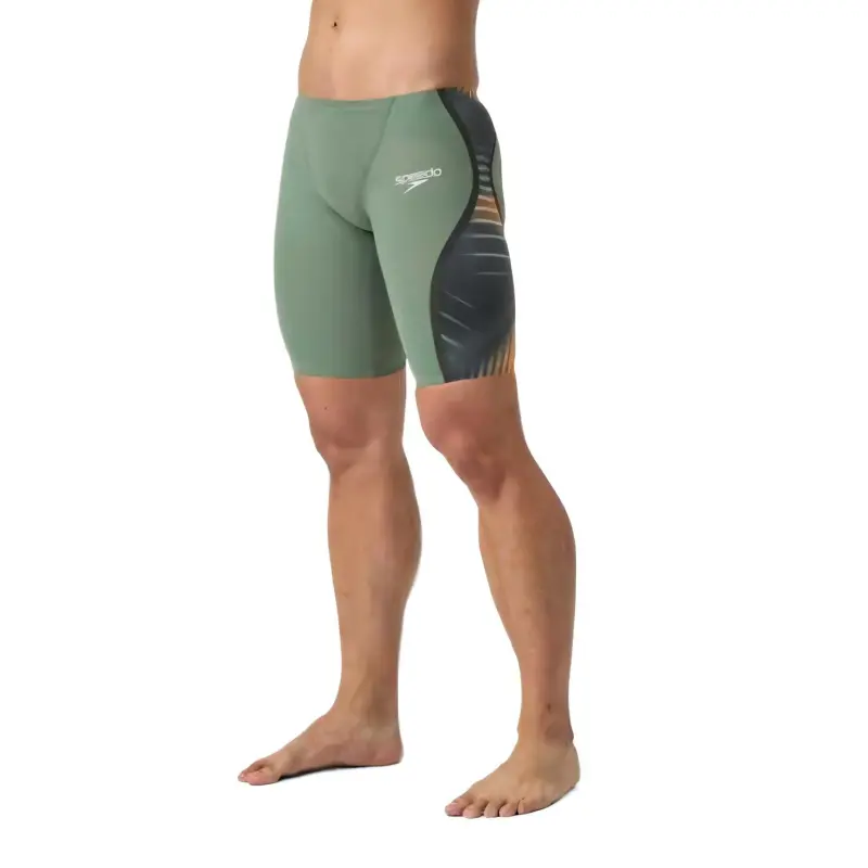 Speedo Swimming Shorts Men's Green/Orange-5