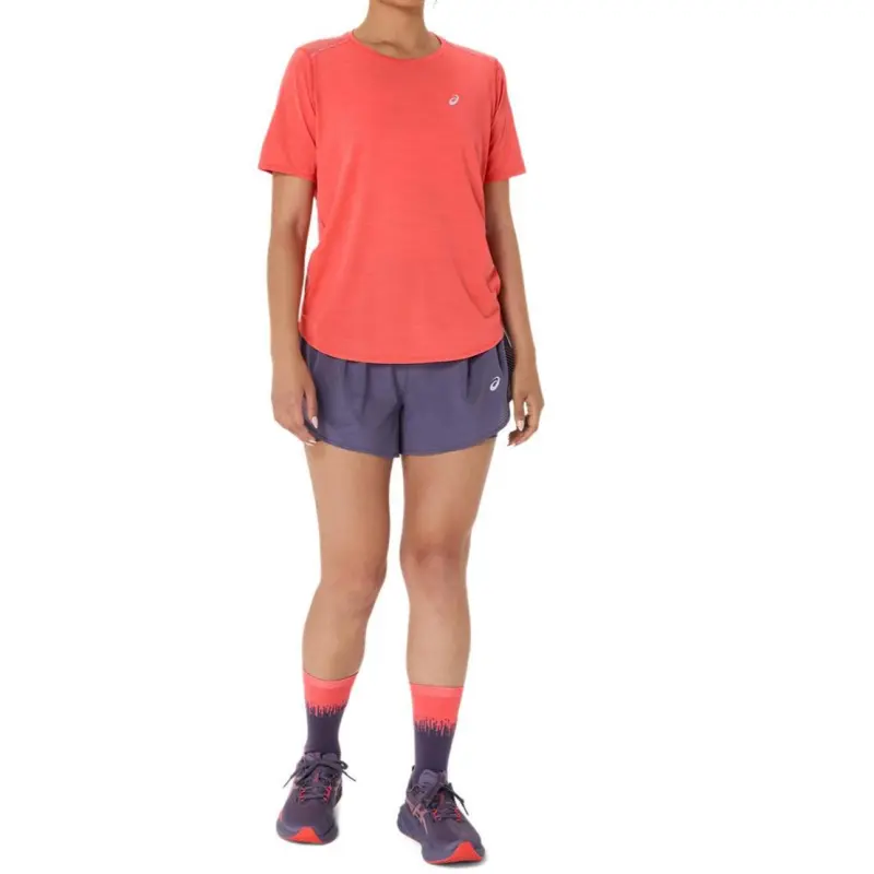 Asics ROAD SS Regular T Shirt Women's Coral Reef-3
