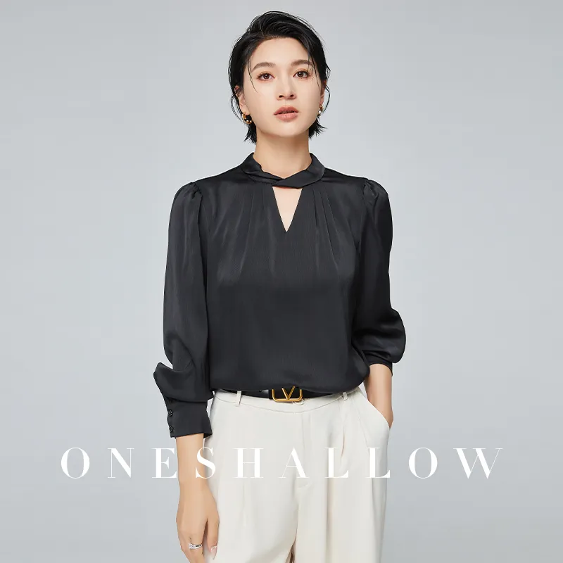 ONE SHALLOW Shirt Women's Black-3