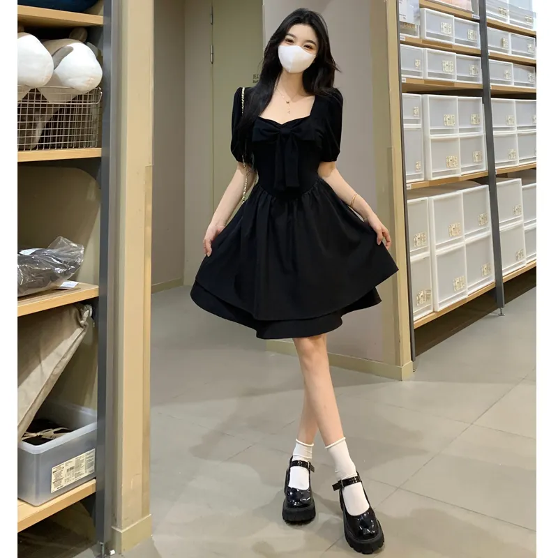 XIANSINIAO Short Sleeved Dress Women's-1