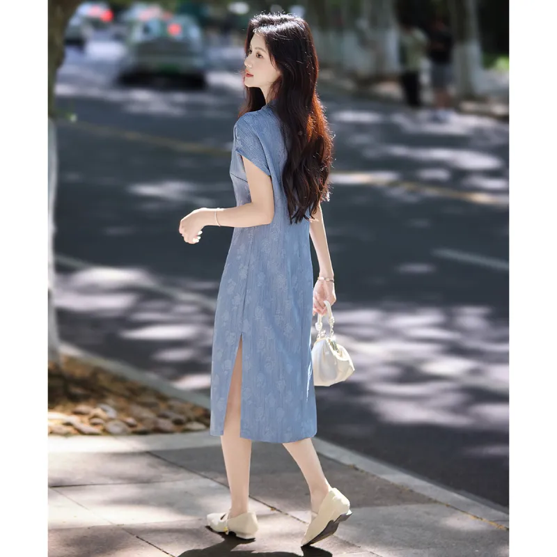 Still Quiet Short Sleeved Dress Women's-3