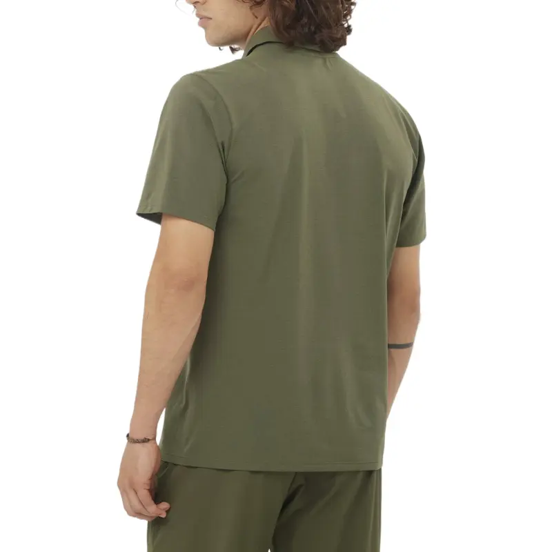 SALOMON TRACKLINE Polo Shirt Men's Green-2