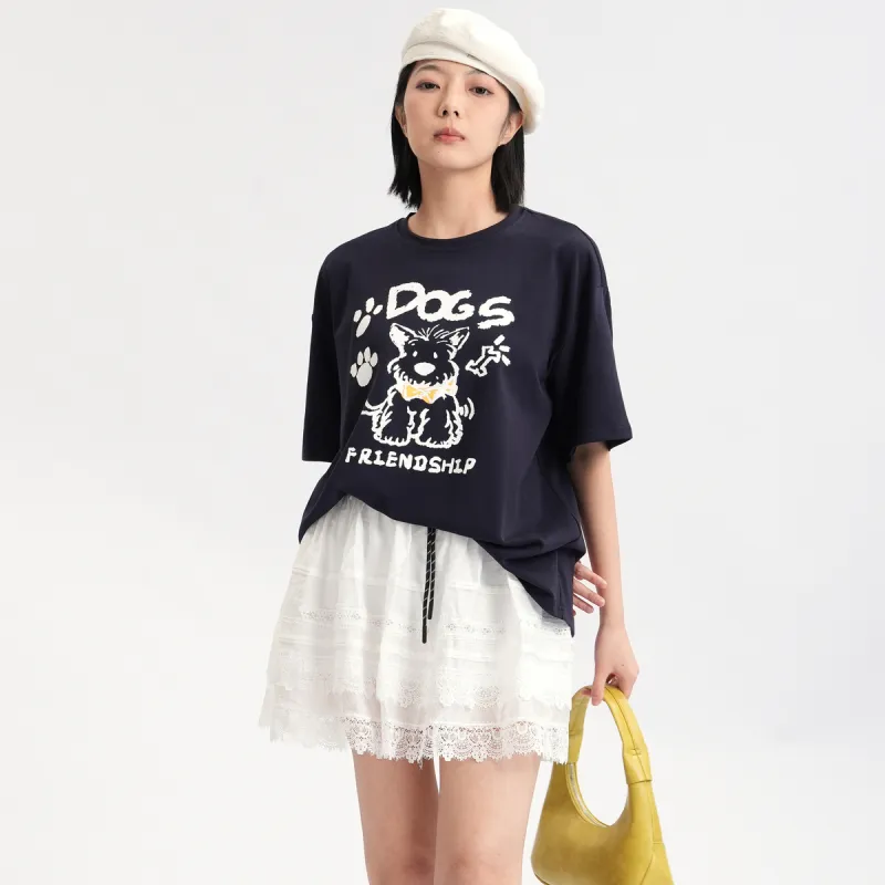 SETIROM T Shirts Women's Navy Blue-7
