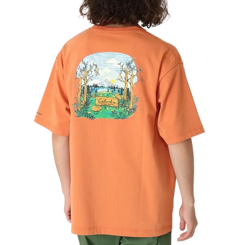 Columbia Thunder Mountain T Shirt Men's Orange-3