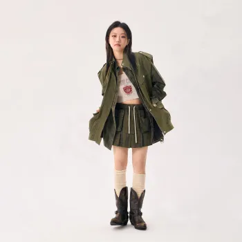 CHUU Vests Women's Army Green