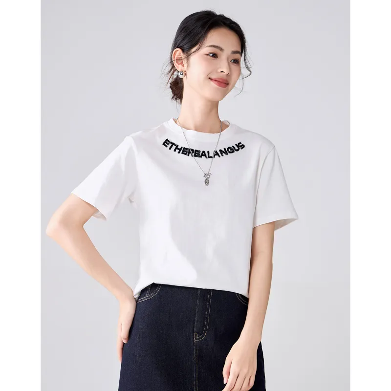 Love Elaine T Shirt Women's White-3