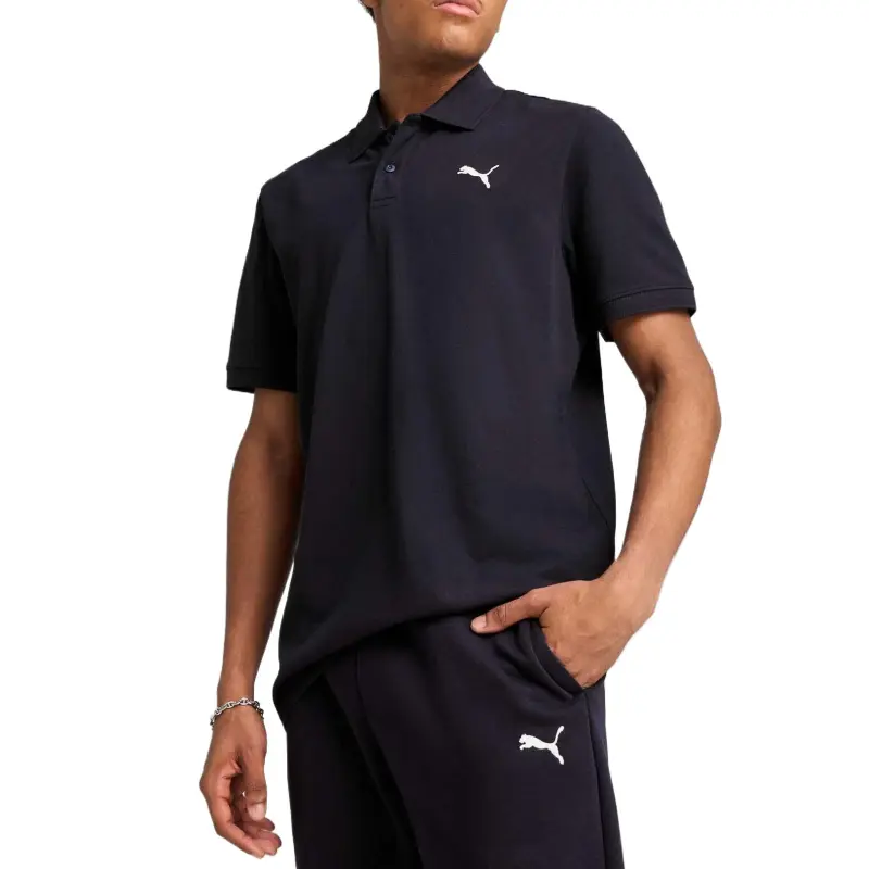 PUMA Camiseta Tipo Polo Essentials de Piqué Para Hombre-2
