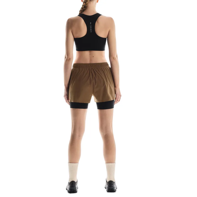 On x LOEWE Performance SS25 Sports Shorts Women's Umber-5