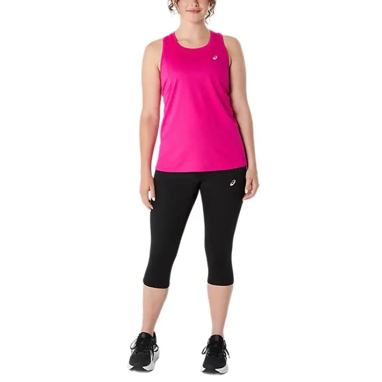 Asics SILVER Tank Tops Women's Rose Red-3